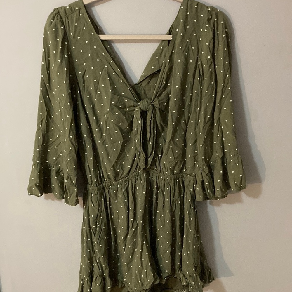 green romper from abercrombie